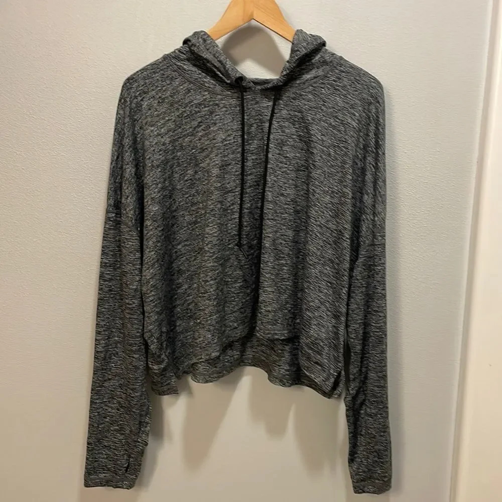 ATHLETA woman’s grey crop sweatshirt
